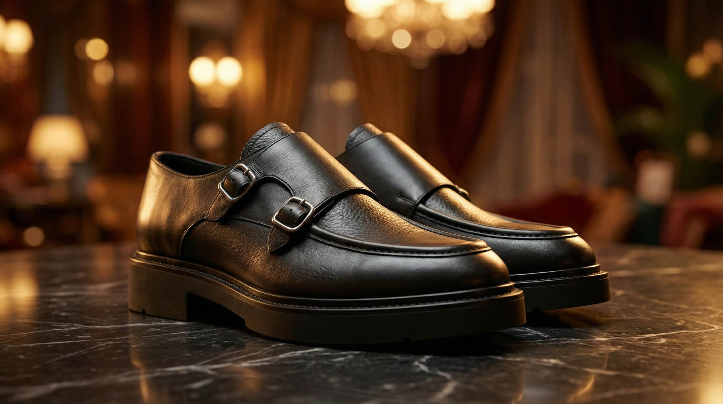Monk Strap rugged – Semelle Crantée Antidérapante - NEVISSE