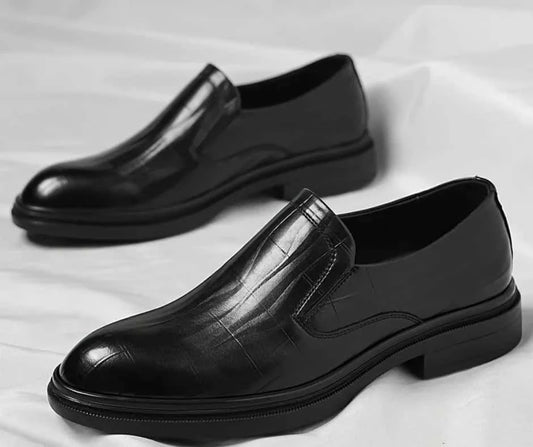 Mocassins Habillés en Cuir Texturé - Élégance et Confort