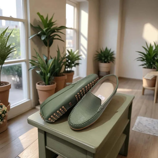 Mocassins en cuir et daim pour hommes