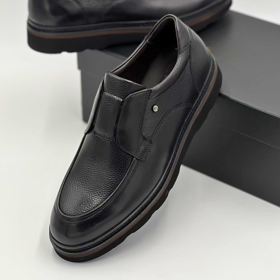 Mocassin Executive – Cuir Véritable Noir | Nevisse
