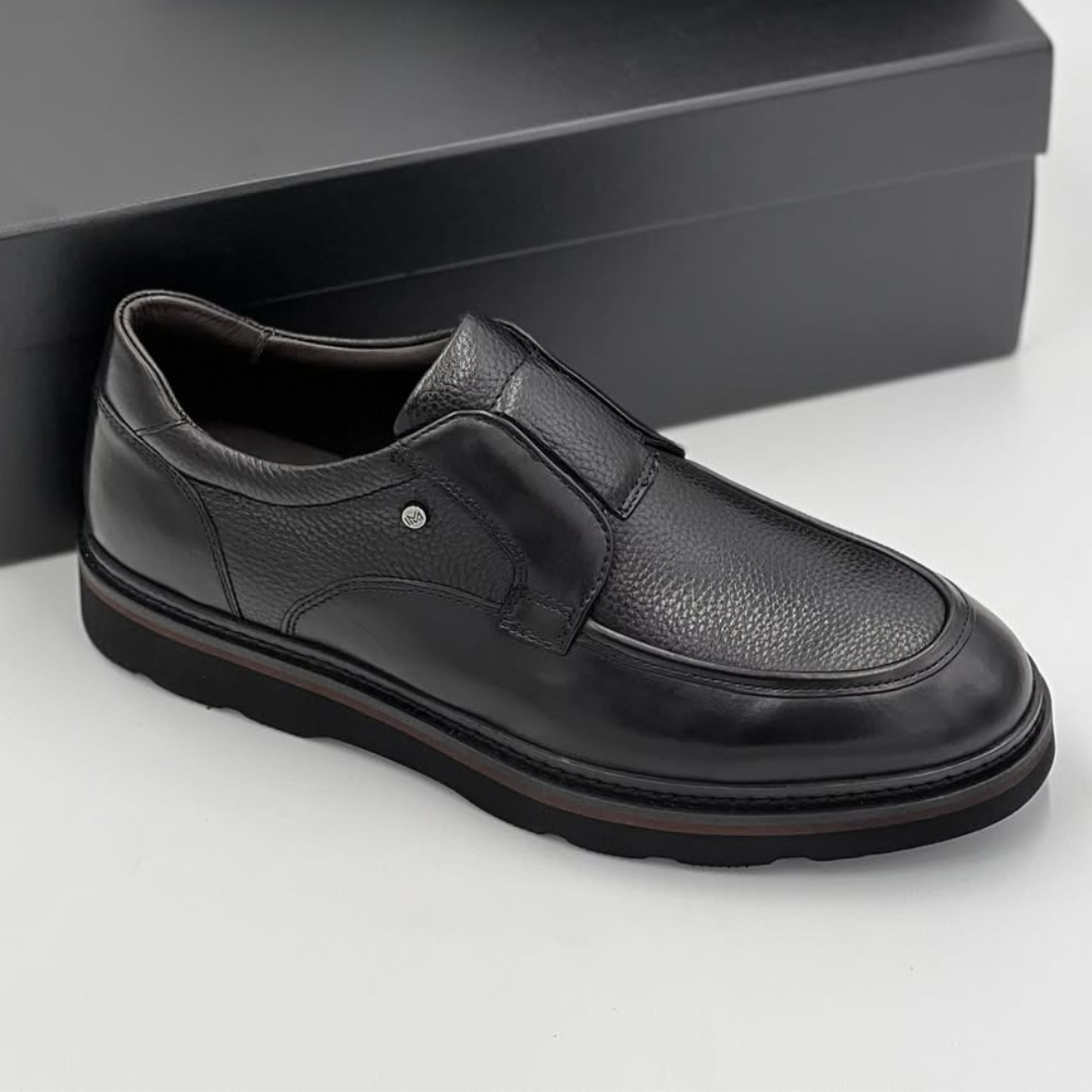 Mocassin Executive – Cuir Véritable Noir | Nevisse