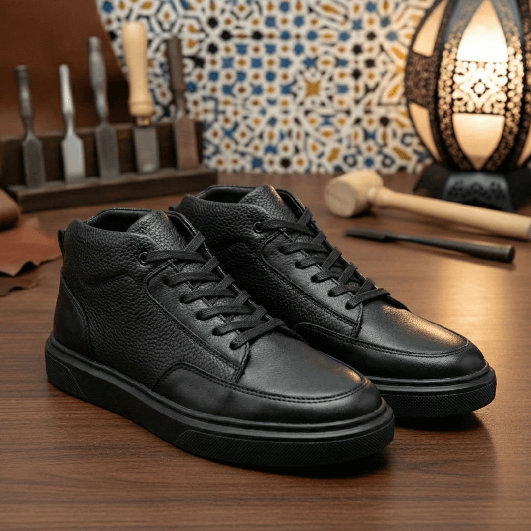 Sneakers Montantes Cuir - NEVISSE