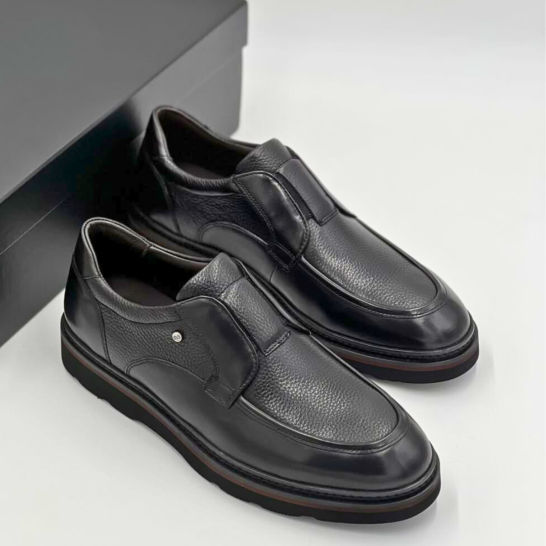Mocassin Executive – Cuir Véritable Noir | Nevisse
