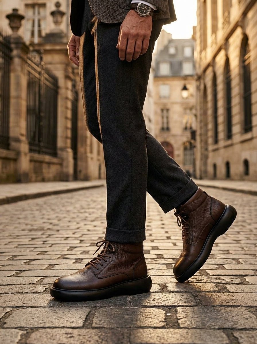 Botte Homme en Cuir – Élégance & Confort - NEVISSE