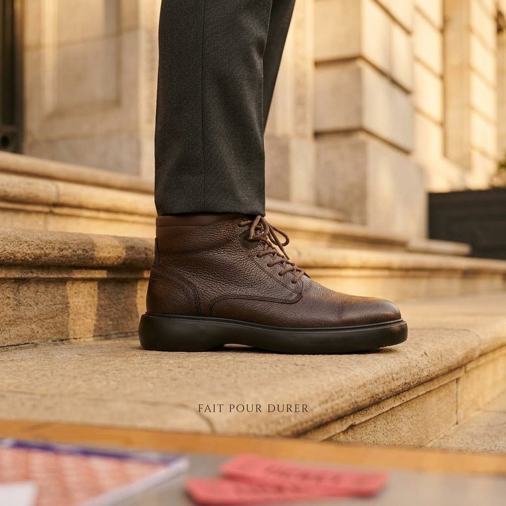 Botte Homme en Cuir – Élégance & Confort - NEVISSE