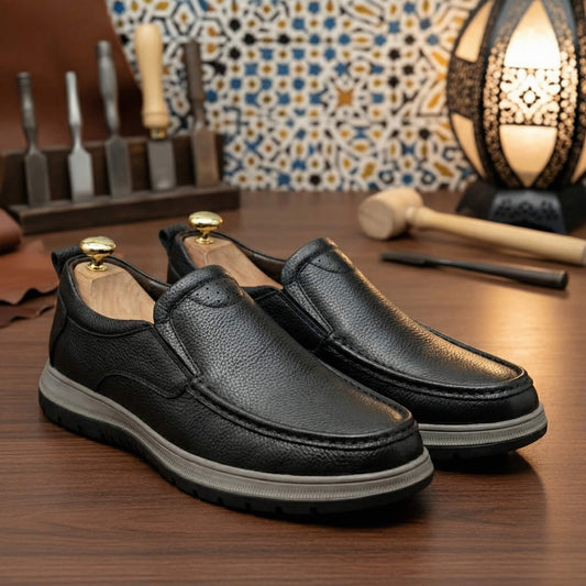 Chaussure homme en cuir naturel – Confort longue durée - NEVISSE