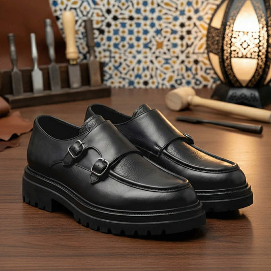 Monk Strap rugged – Semelle Crantée Antidérapante - NEVISSE